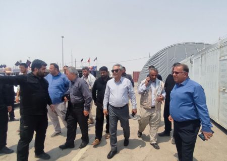 بازدید مدیرعامل شرکت نفت و گاز اروندان از موکب این شرکت در پایانه مرزی شلمچه