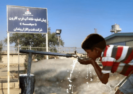 نفت و گاز اروندان، عطش زندگی را در روستاهای غرب کارون فرو نشاند/آبرسانی اروندان به هفت روستای غرب کارون در شهرستان خرمشهر