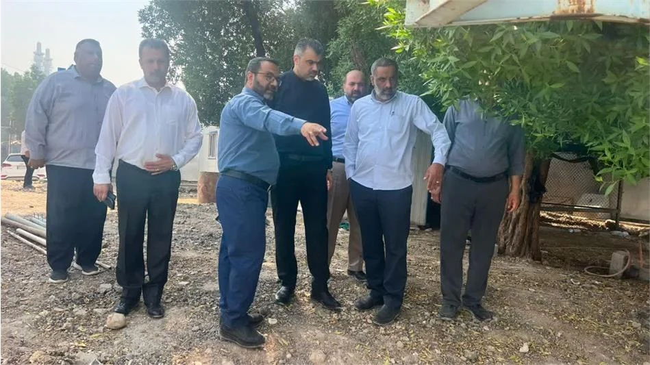 بازدید مدیرعامل شرکت آب و فاضلاب اهواز از تصفیه‌خانه آب علی‌بن مهزیار