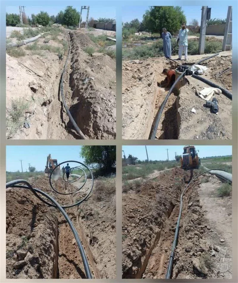 اجرای پروژه توسعه شبکه توزیع آب در روستای بحیر ۱