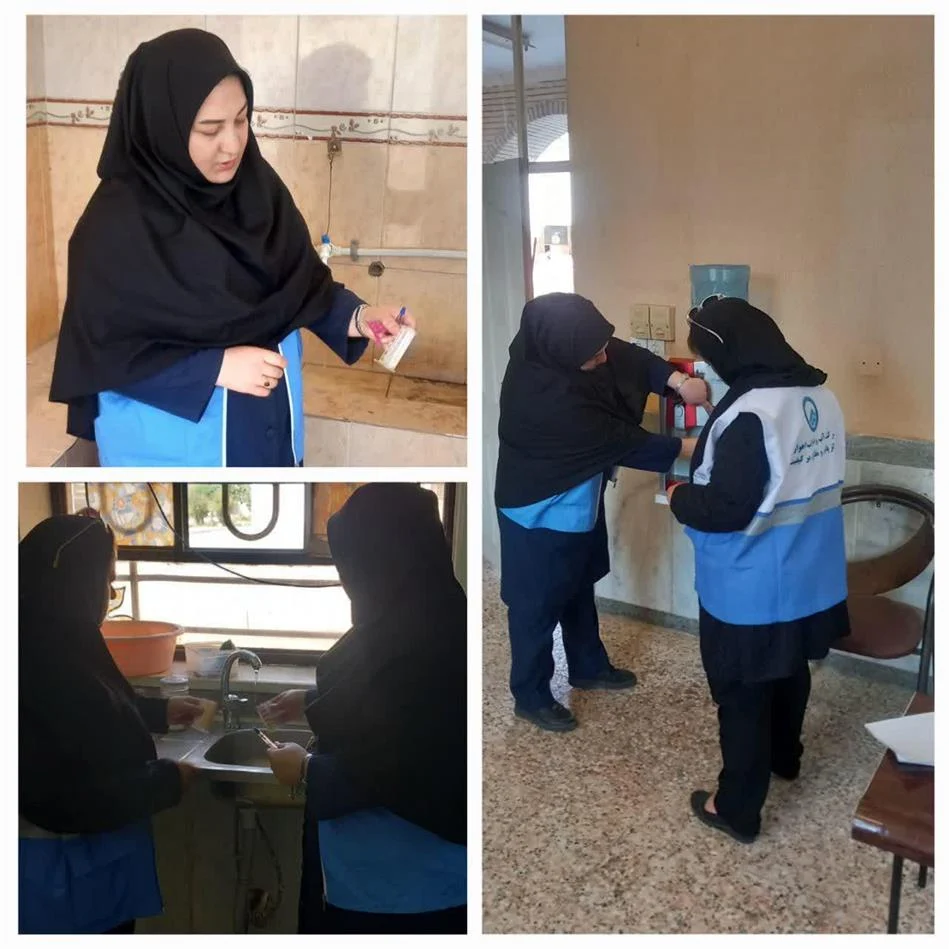 پایش کیفی آب آشامیدنی مدارس شهرستان باوی