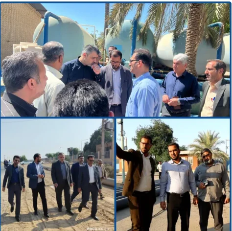 آغاز عملیات اجرایی خط انتقال سه کیلومتری آب خام تأسیسات شهدای ام‌الغریب