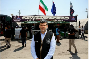 از پرچم «لثارات خامنه‌ای» تا استراحت‌گاه‌های خنک؛ روایت خدمت‌رسانی اروندان در اربعین